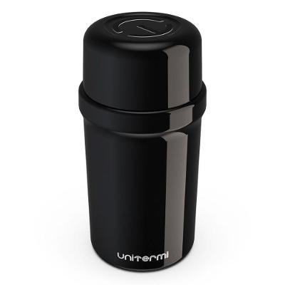 Garrafa Térmica Unitermi 250ml Compacta E Eficiente Preta
