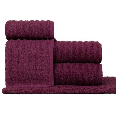 Jogo De Toalhas Fio Penteado Gigante 5 Peças - Soft - Marsala