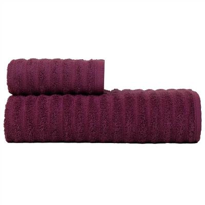 Jogo De Toalhas Fio Penteado Gigante 2 Peças - Soft - Marsala