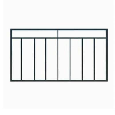 Cabeceira De Cama Grade Aço Ferro Robusto Cor Preto Largura 160cm Estilo Industrial Cb-05