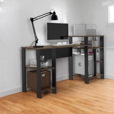 Mesa Escrivaninha Home Office Affara Com Prateleiras Para Objetos - Pleno