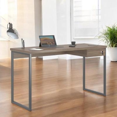 Mesa Home Office Escrivaninha Industriale 1,36 Affara Com Gaveteiro