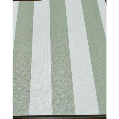 Papel De Parede Infantil Vinílico- Listrado Vichi Verde Oliva Revoada 4401 Bobinex.
