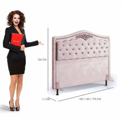 Cabeceira Holanda 1,95 Para Cama Box King Size Rose Luxor