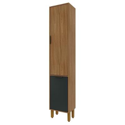 Paneleiro Toronto 40cm 2 Portas Freijó-chumbo - Indékes Freijó-chumbo