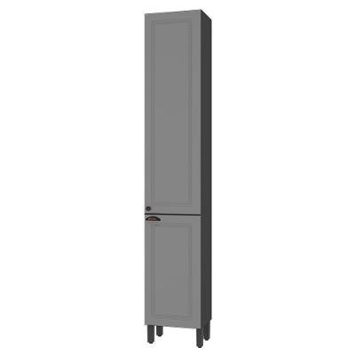 Paneleiro Firenze 40cm 2 Portas Chumbo-titânio - Indékes Chumbo-titânio