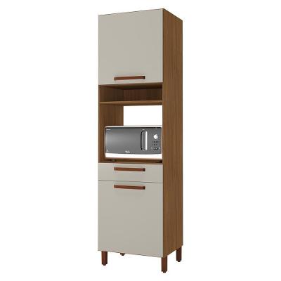 Torre Quente Monza 60,7cm 1 Forno 2 Portas E 1 Gaveta Freijó-off White - Indékes Freijó-off White