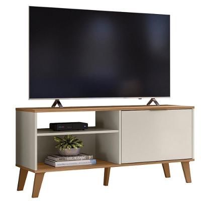 Rack Bancada Para Tv 50 Pol 115 Cm 6950 Off White Nature Plla Off White Nature