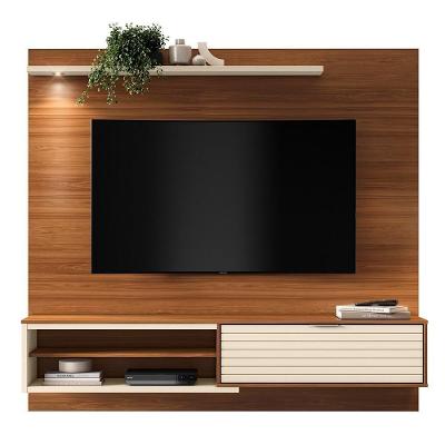 Home Suspenso Trenton 183cm Cinamomo Mel-pérola Metalizado Para Tv Até 70? - Mobler Cinamomo Mel-pérola Metalizado