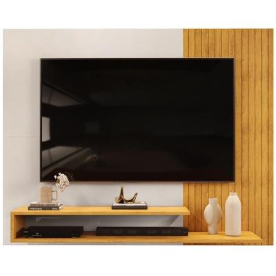Painel Para Tv 50 Pol 136 Cm Nando Cedro Bali Dj Moveis Cedro Bali