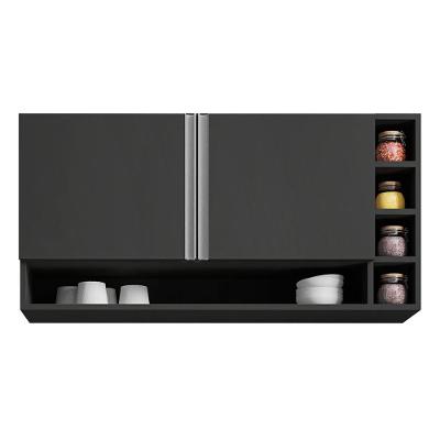 Armário Aéreo Vanessa 2 Portas 105 Cm Cinza Ajl