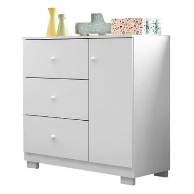 Cômoda Infantil Duda 1 Porta E 3 Gavetas Branco - Phoenix Baby Branco
