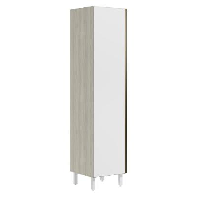 Paneleiro 1 Porta 221x50cm Mdf Kali 12229 Bianco Toq Branco Uv Nicioli Bianco Toq Branco Uv