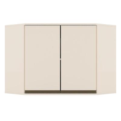 Armário Aéreo Canto Oblíquo 2 Portas Connect Off White - Móveis Henn Off White