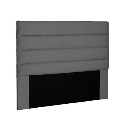 Cabeceira La Italiana Para Cama Box Casal 140 Cm Suede - D'rossi Cor Cinza