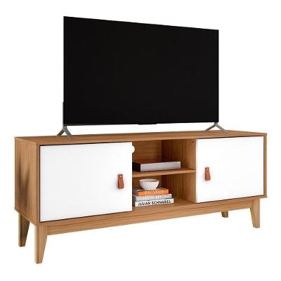 Rack Bancada Safira Plus 135cm Cedro-branco Para Tv Até 60? - Casa D Cedro-branco