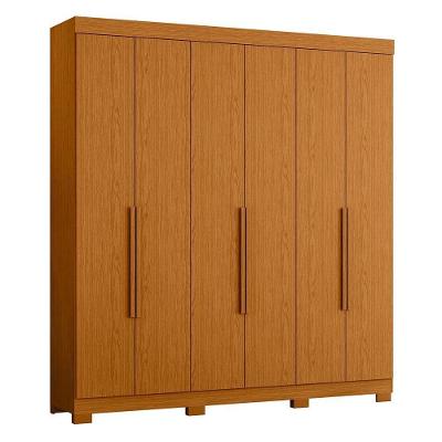 Guarda Roupa Casal Vinci 6 Portas Cinamomo - Móveis Albatroz Cinamomo