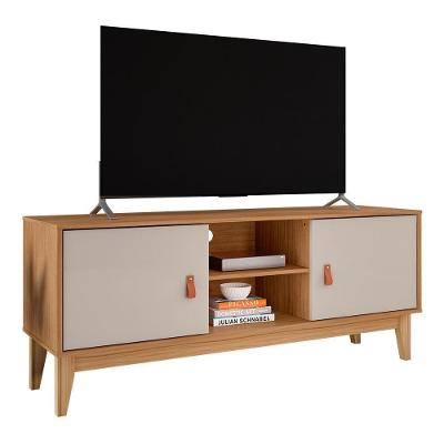 Rack Bancada Safira Plus 135cm Cedro-off White Para Tv Até 60? - Casa D Cedro-off White
