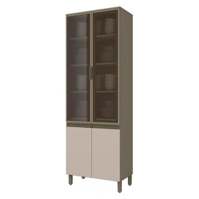 Cristaleira 4 Portas Connect Duna-cristal - Móveis Henn Duna-cristal