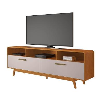 Rack Para Tv Até 70 Polegadas Cristal Jcm Cinamomo Off White