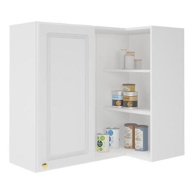 Armário Aéreo Canto Reto Firenze 1 Porta Branco - Indékes Branco