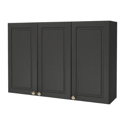 Armário Aéreo Firenze 120cm 3 Portas Chumbo - Indékes Chumbo