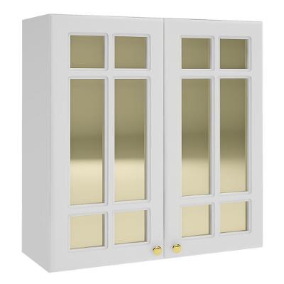 Armário Aéreo Firenze 80cm 2 Portas Branco Com Vidro Reflecta - Indékes Branco