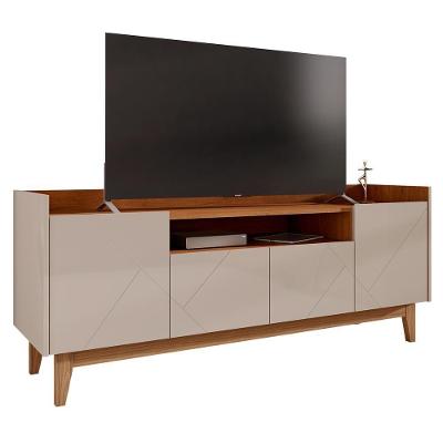 Rack Bancada Adria 158cm Off White-cedro Para Tv Até 60? - Casa D Off White-cedro
