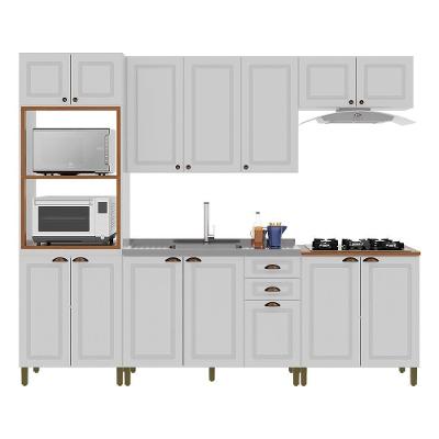 Cozinha Modulada Firenze 5 Peças Com Torre Quente 2 Fornos Branco - Indékes Branco
