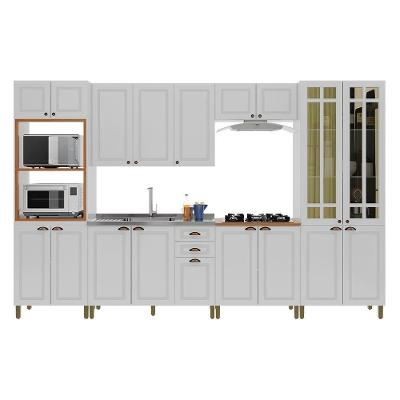 Cozinha Modulada Firenze 6 Peças Com Torre Quente 2 Fornos Branco - Indékes Branco