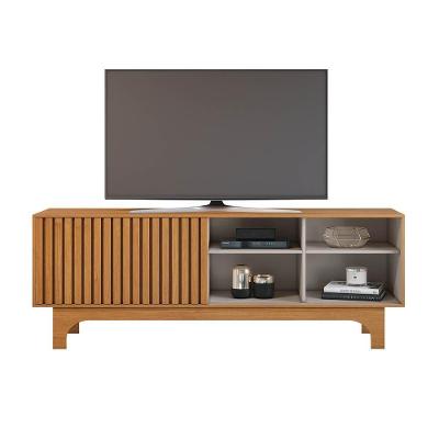 Rack Para Tv Até 70 Polegadas Sereno Ripado Jcm Cinamomo Off White