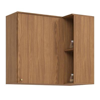 Armário Aéreo Canto Reto Requinte 1 Porta Nature - Móveis Henn Nature
