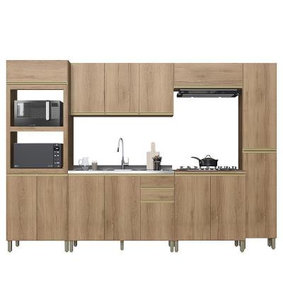 Cozinha Modulada Dinamarca 6 Peças Com Torre Quente 2 Fornos Castani - Indékes Castani