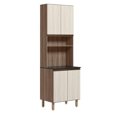 Paneleiro Duplo 4 Portas 70cm Mdf Kali 12230 Carvalho Toq Bianco Carvalho Toq Bianco Toq