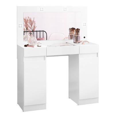 Penteadeira Camarim Studio 2 Portas E 3 Gavetas Branco - Móveis Albatroz Branco