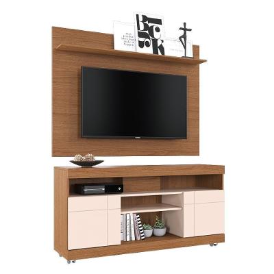 Rack Bancada Yara Com Painel Maia Freijó-off White Para Tv Até 55? - Colibri Freijó-off White