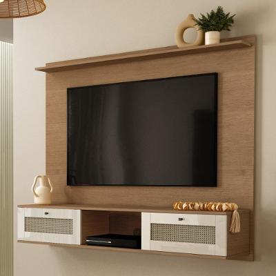 Painel Com Suporte Para Tv Até 72 Polegadas 2 Portas Multimóveis Cr45319 Cinamomo-off White