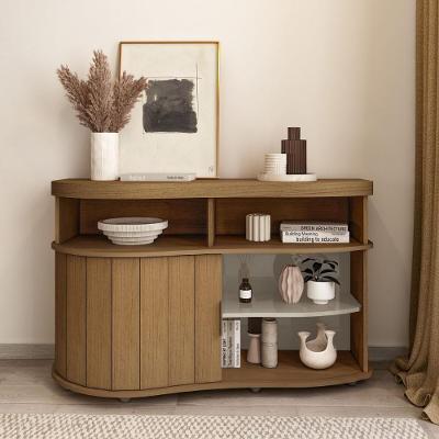 Aparador Buffet 120cm Com 1 Porta Flex Multimóveis Cr50127 Cinamomo-off White