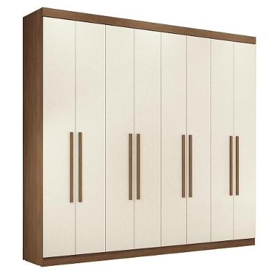 Guarda Roupa Casal Master New 8.4 8 Portas Jatobá-areia - Santos Andirá Jatobá-areia