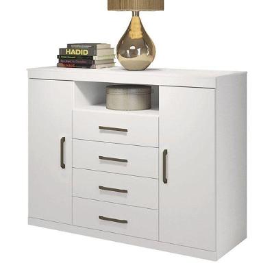 Cômoda Havana Master 2 Portas E 4 Gavetas Branco - Santos Andirá Branco