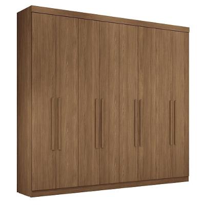 Guarda Roupa Casal Master New 8.4 8 Portas Jatobá - Santos Andirá Jatobá