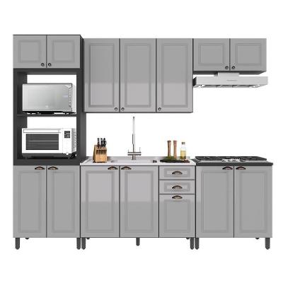Cozinha Modulada Firenze 5 Peças Com Torre Quente 2 Fornos Chumbo-titânio - Indékes Chumbo-titânio