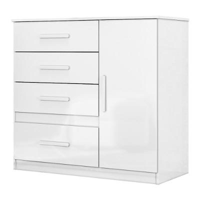 Cômoda Sapateira Vênus 1 Porta E 4 Gavetas Flex Branco - Moval Branco