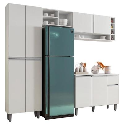 Cozinha Modulada Completa 4 Peças Vanessa Branco Ajl
