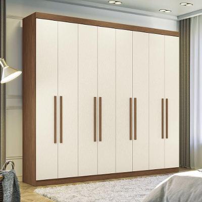 Guarda Roupa 8 Portas E 4 Gavetas Master New Santos Andirá Jatoba/areia
