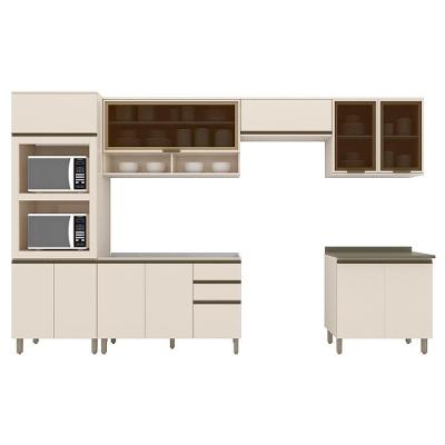 Cozinha Completa Connect 6 Peças Off White Com Torre Quente 2 Fornos - Móveis Henn Off White
