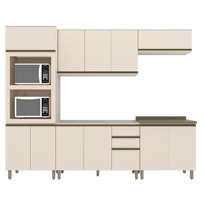 Cozinha Completa Connect 5 Peças Off White Com Torre Quente 2 Fornos - Móveis Henn Off White