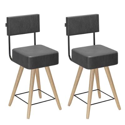 Kit 2 Cadeiras Barcelona 73cm Couríssimo Preto - Salaone Preto