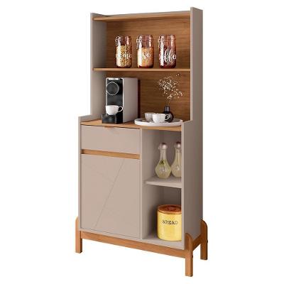 Aparador Cantinho Do Café Bari 1 Porta E 1 Gaveta Off White-cedro - Casa D Off White-cedro
