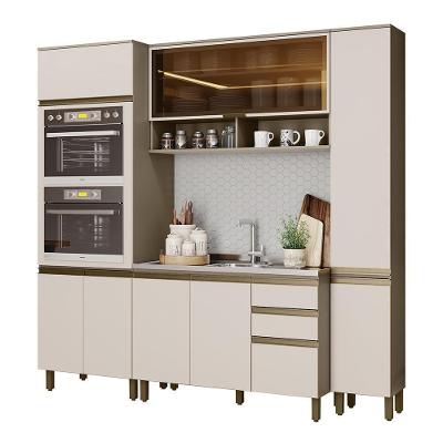 Cozinha Modulada Connect 4 Peças Duna-cristal Com Torre Quente 2 Fornos - Móveis Henn Duna-cristal